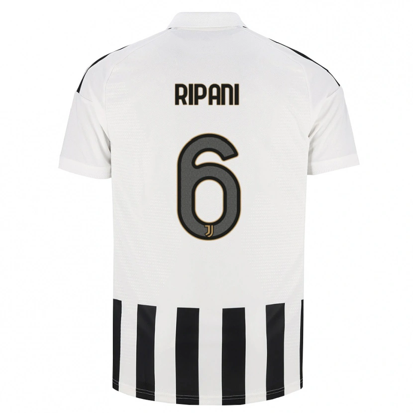 Danxen Dames Diego Ripani #6 Zwart Wit Bruin Thuisshirt Thuistenue 2026/27 T-Shirt België
