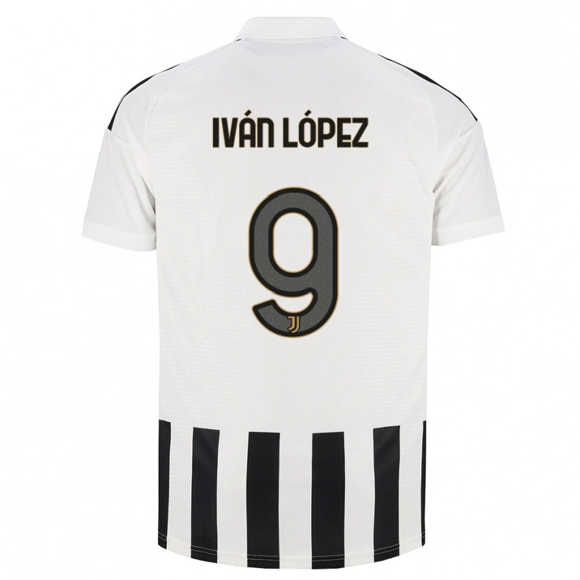 Danxen Dames Iván López #9 Zwart Wit Bruin Thuisshirt Thuistenue 2026/27 T-Shirt België
