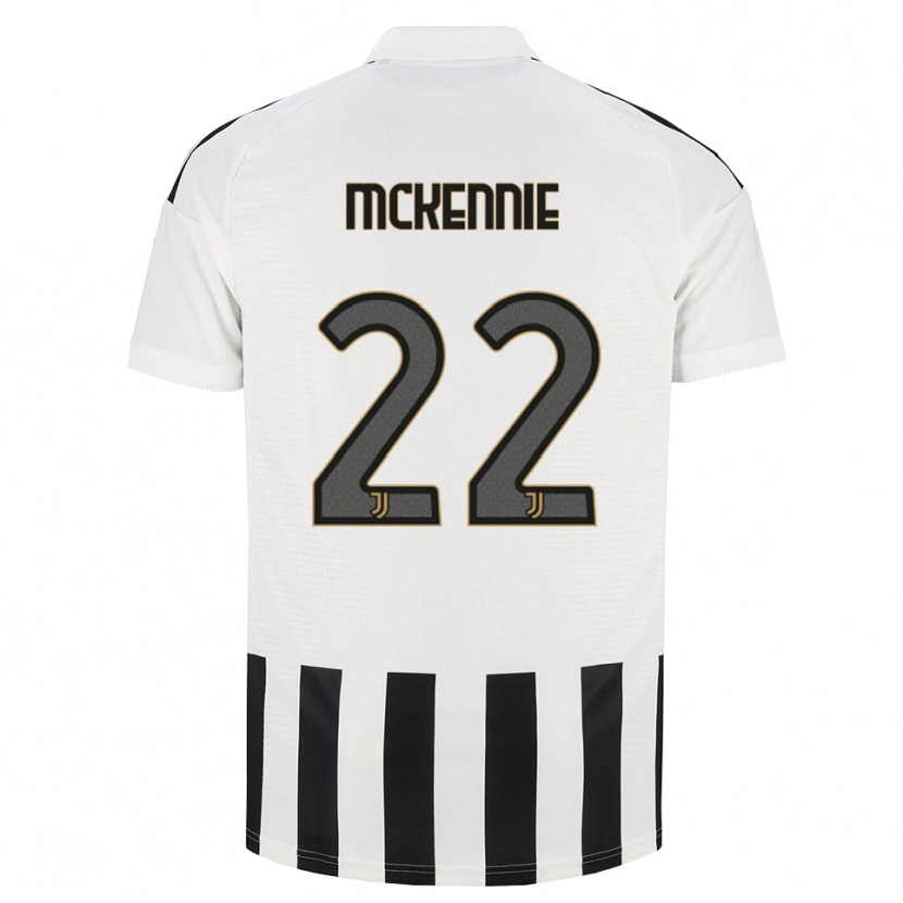 Danxen Dames Weston Mckennie #22 Zwart Wit Bruin Thuisshirt Thuistenue 2026/27 T-Shirt België