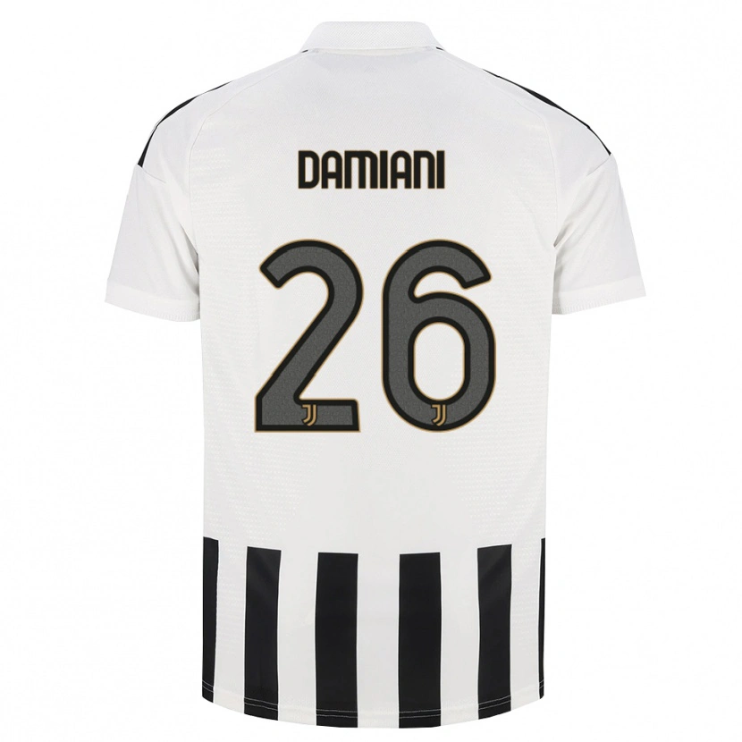 Danxen Dames Samuele Damiani #26 Zwart Wit Bruin Thuisshirt Thuistenue 2026/27 T-Shirt België