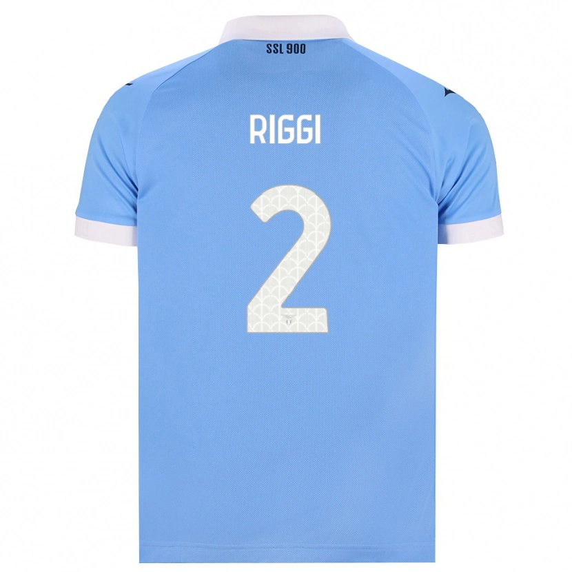 Danxen Dames Emanuele Riggi #2 Hemelsblauw Zwart Wit Thuisshirt Thuistenue 2026/27 T-Shirt België