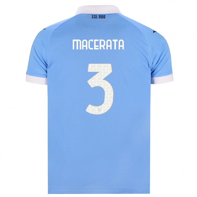 Danxen Dames Francesco Macerata #3 Hemelsblauw Zwart Wit Thuisshirt Thuistenue 2026/27 T-Shirt België