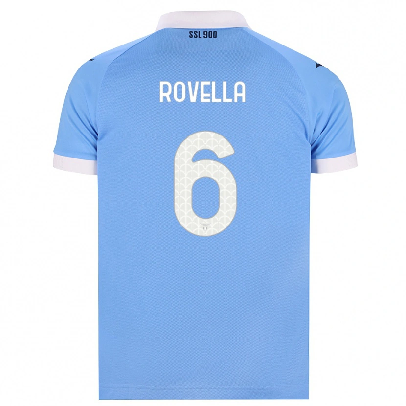 Danxen Dames Nicolò Rovella #6 Hemelsblauw Zwart Wit Thuisshirt Thuistenue 2026/27 T-Shirt België