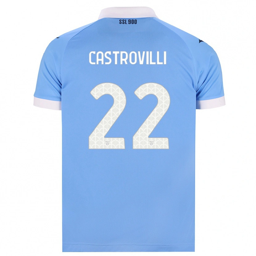 Danxen Dames Gaetano Castrovilli #22 Hemelsblauw Zwart Wit Thuisshirt Thuistenue 2026/27 T-Shirt België