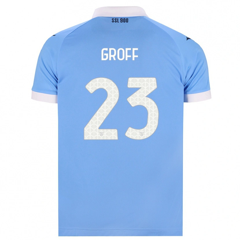 Danxen Dames Chiara Groff #23 Hemelsblauw Zwart Wit Thuisshirt Thuistenue 2026/27 T-Shirt België