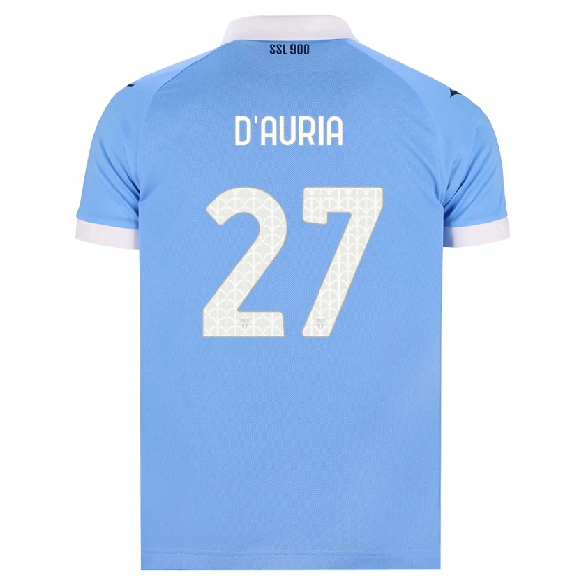 Danxen Dames Federica D'auria #27 Hemelsblauw Zwart Wit Thuisshirt Thuistenue 2026/27 T-Shirt België