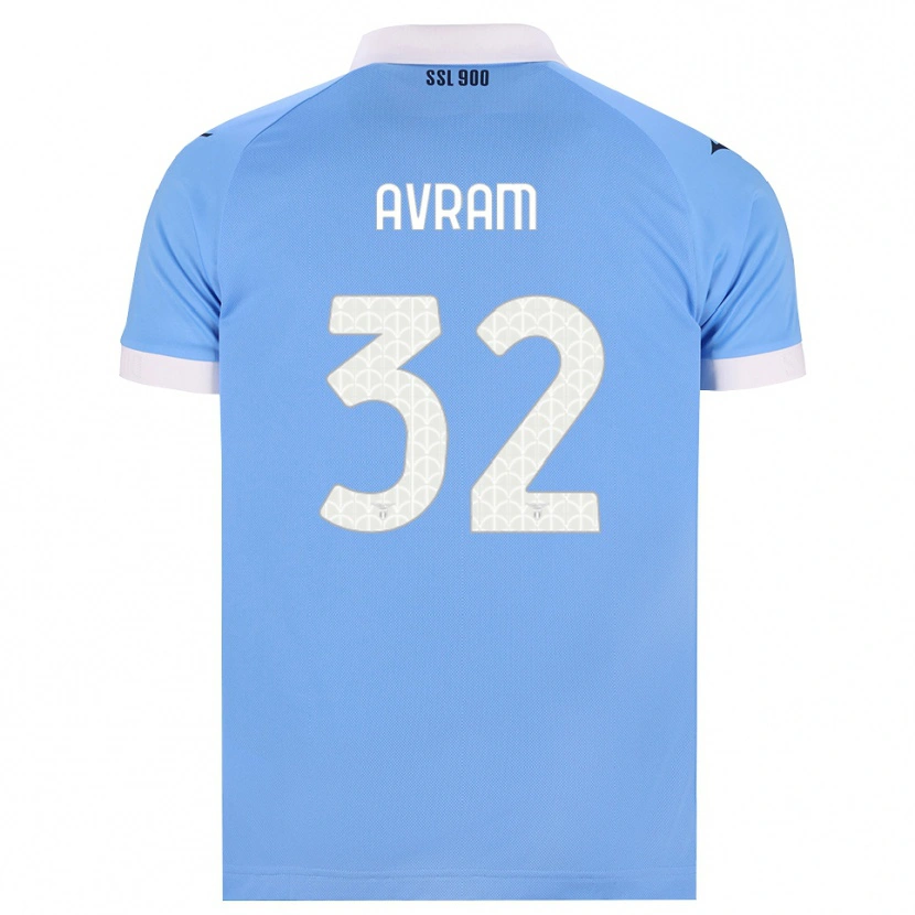 Danxen Dames Raul Avram #32 Hemelsblauw Zwart Wit Thuisshirt Thuistenue 2026/27 T-Shirt België