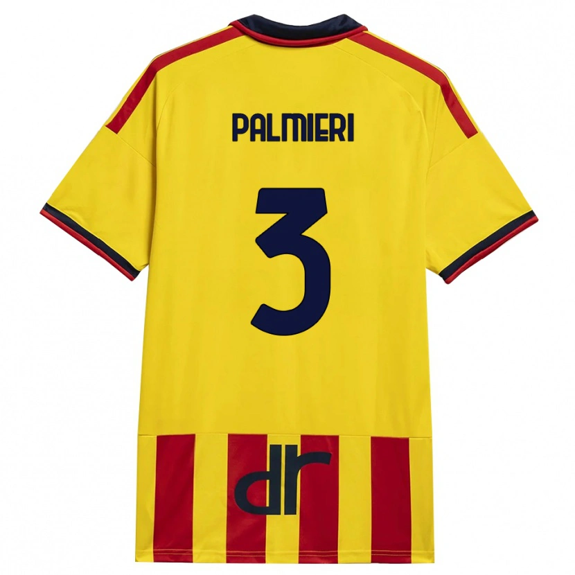 Danxen Dames Andrea Palmieri #3 Geel Rood Thuisshirt Thuistenue 2026/27 T-Shirt België
