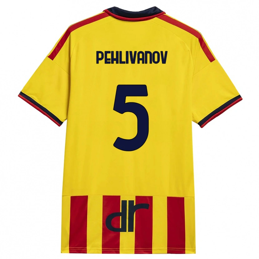 Danxen Dames Cristian Pehlivanov #5 Geel Rood Thuisshirt Thuistenue 2026/27 T-Shirt België