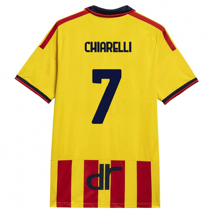 Danxen Dames Donato Chiarelli #7 Geel Rood Thuisshirt Thuistenue 2026/27 T-Shirt België