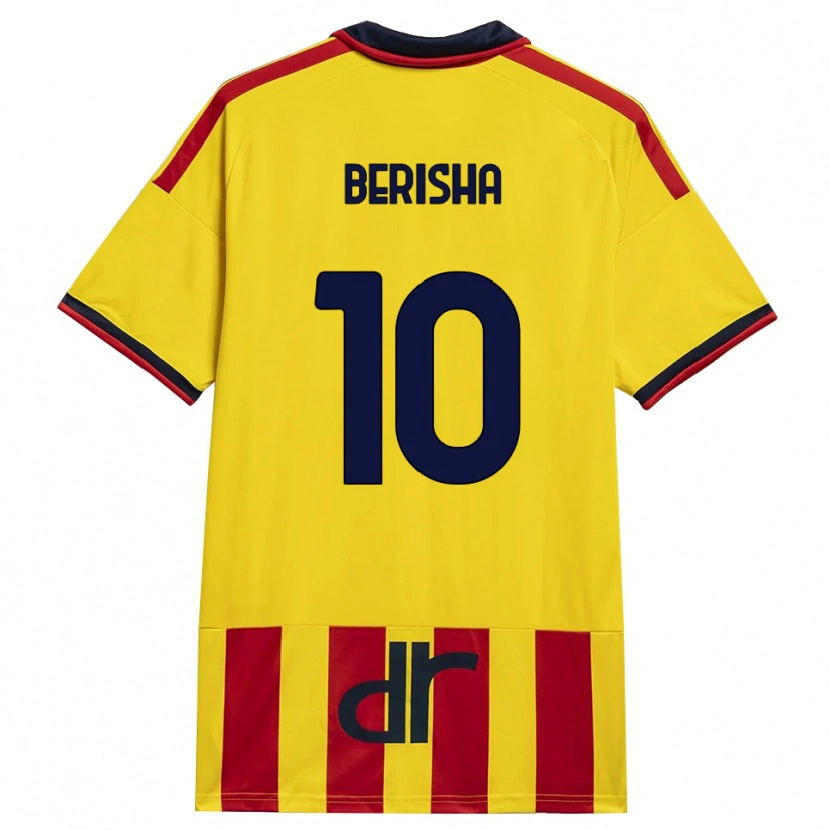 Danxen Dames Medon Berisha #10 Geel Rood Thuisshirt Thuistenue 2026/27 T-Shirt België