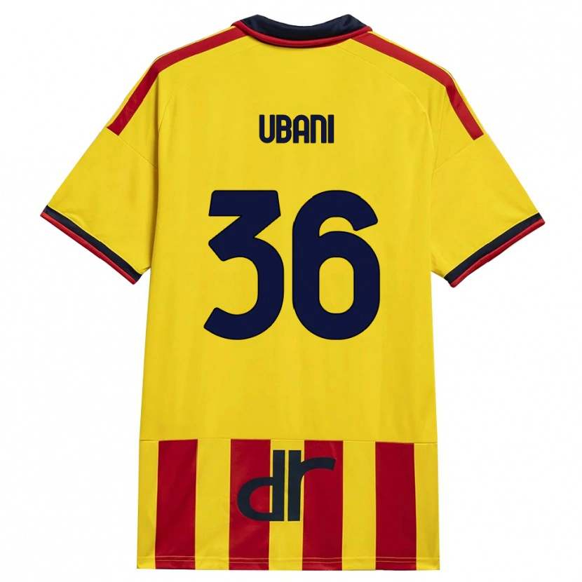 Danxen Dames Marlon Ubani #36 Geel Rood Thuisshirt Thuistenue 2026/27 T-Shirt België