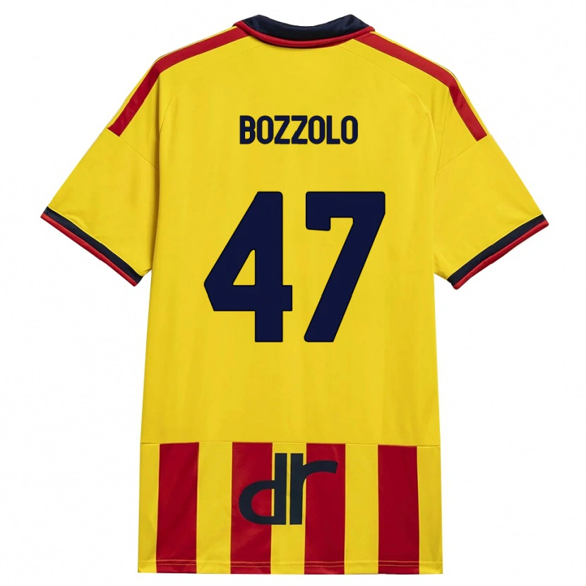 Danxen Dames Alessandro Bozzolo #47 Geel Rood Thuisshirt Thuistenue 2026/27 T-Shirt België