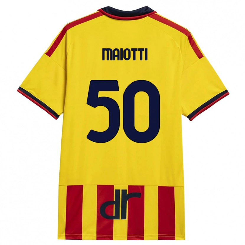 Danxen Dames Sebastiano Maiotti #50 Geel Rood Thuisshirt Thuistenue 2026/27 T-Shirt België