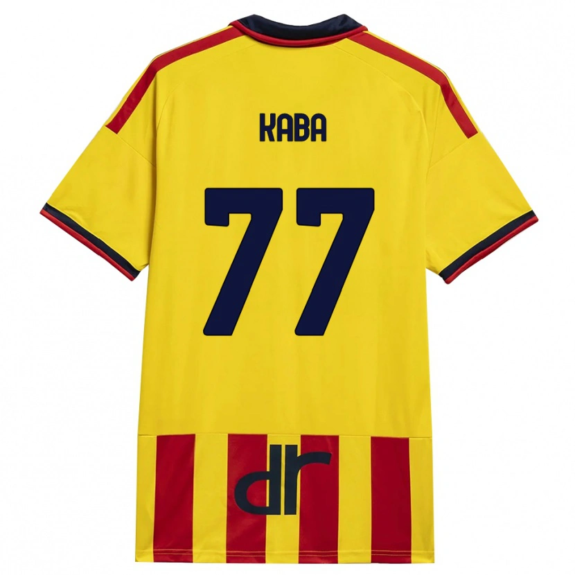 Danxen Dames Mohamed Kaba #77 Geel Rood Thuisshirt Thuistenue 2026/27 T-Shirt België