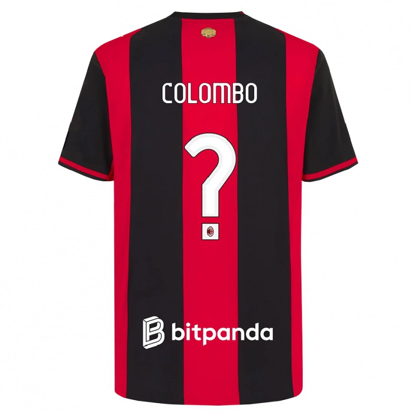 Danxen Dames Tommaso Colombo #0 Rood Zwart Wit Thuisshirt Thuistenue 2026/27 T-Shirt België