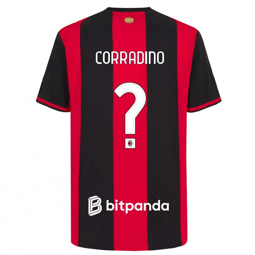 Danxen Dames Riccardo Corradino #0 Rood Zwart Wit Thuisshirt Thuistenue 2026/27 T-Shirt België