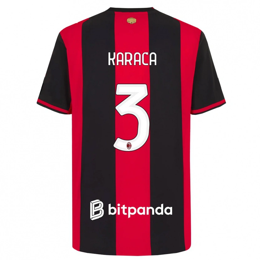Danxen Dames Berkay Karaca #3 Rood Zwart Wit Thuisshirt Thuistenue 2026/27 T-Shirt België