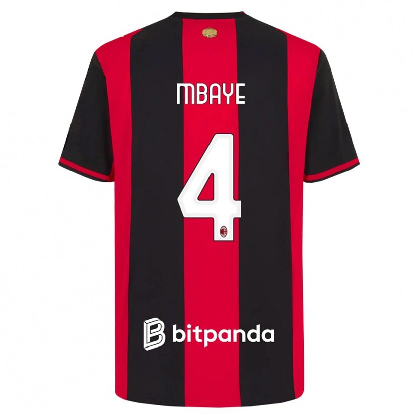 Danxen Dames Astin Mbaye #4 Rood Zwart Wit Thuisshirt Thuistenue 2026/27 T-Shirt België