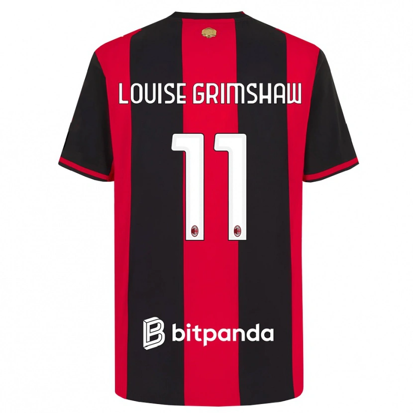 Danxen Dames Christy Louise Grimshaw #11 Rood Zwart Wit Thuisshirt Thuistenue 2026/27 T-Shirt België
