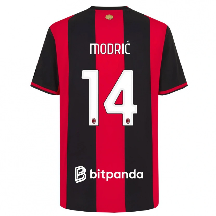 Danxen Dames Luka Modrić #14 Rood Zwart Wit Thuisshirt Thuistenue 2026/27 T-Shirt België