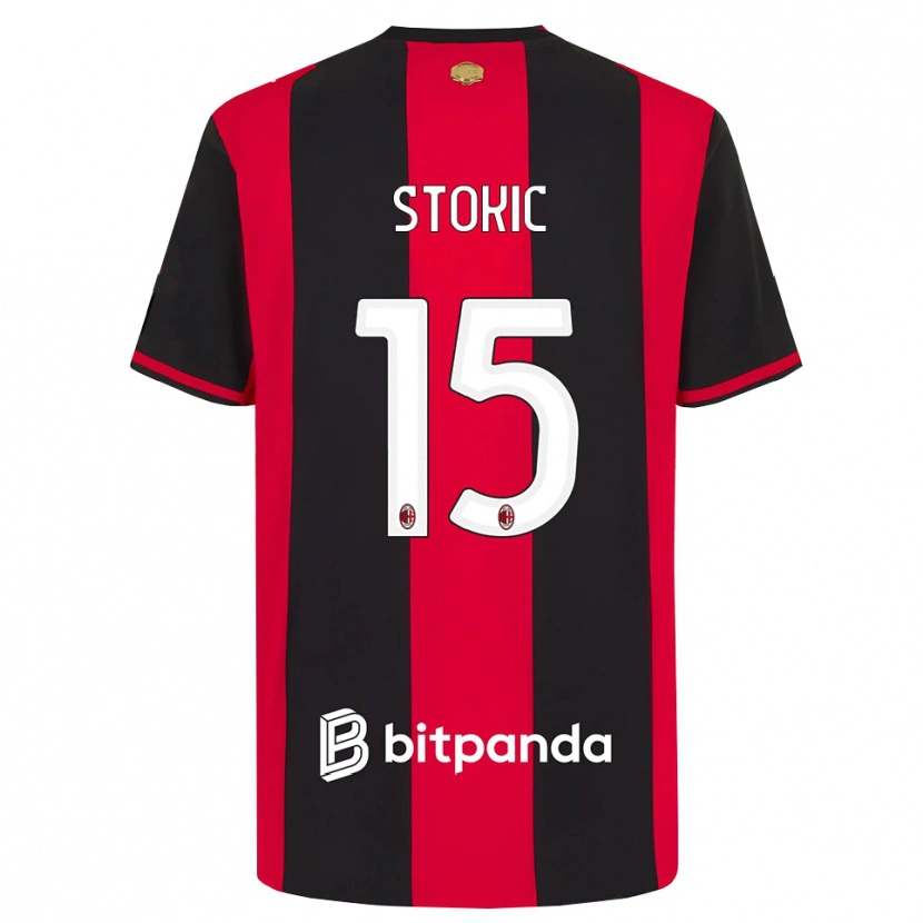 Danxen Dames Sara Stokić #15 Rood Zwart Wit Thuisshirt Thuistenue 2026/27 T-Shirt België