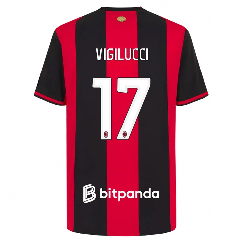 Danxen Dames Valery Vigilucci #17 Rood Zwart Wit Thuisshirt Thuistenue 2026/27 T-Shirt België