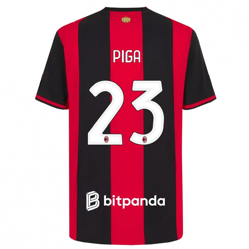 Danxen Dames Julie Piga #23 Rood Zwart Wit Thuisshirt Thuistenue 2026/27 T-Shirt België