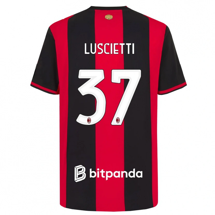 Danxen Dames Abebe Luscietti #37 Rood Zwart Wit Thuisshirt Thuistenue 2026/27 T-Shirt België