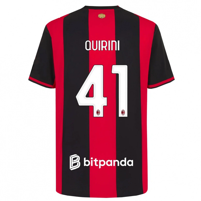 Danxen Dames Ettore Quirini #41 Rood Zwart Wit Thuisshirt Thuistenue 2026/27 T-Shirt België