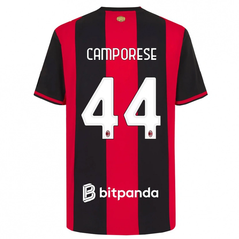 Danxen Dames Michele Camporese #44 Rood Zwart Wit Thuisshirt Thuistenue 2026/27 T-Shirt België