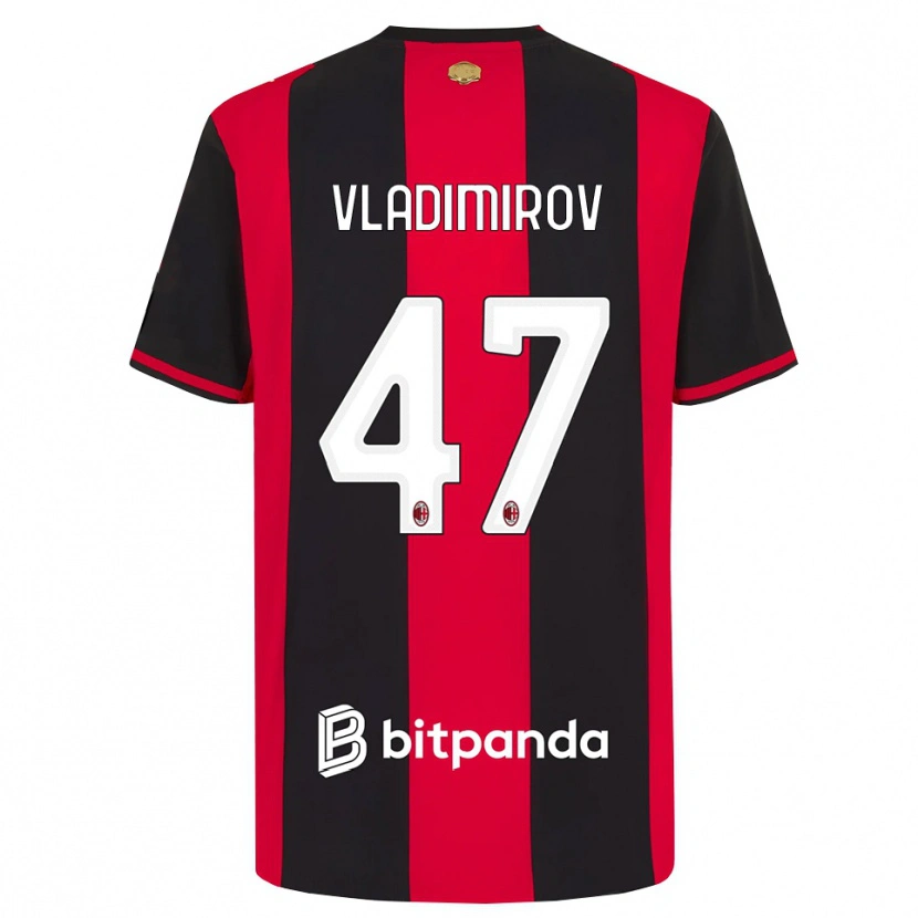 Danxen Dames Valeri Vladimirov #47 Rood Zwart Wit Thuisshirt Thuistenue 2026/27 T-Shirt België