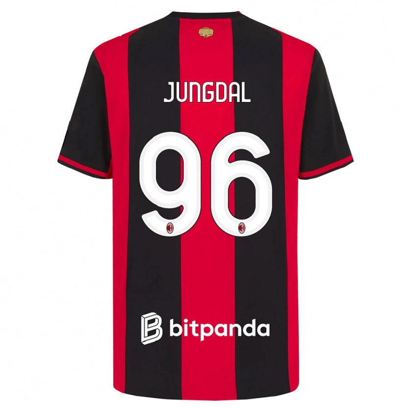 Danxen Dames Andreas Jungdal #96 Rood Zwart Wit Thuisshirt Thuistenue 2026/27 T-Shirt België