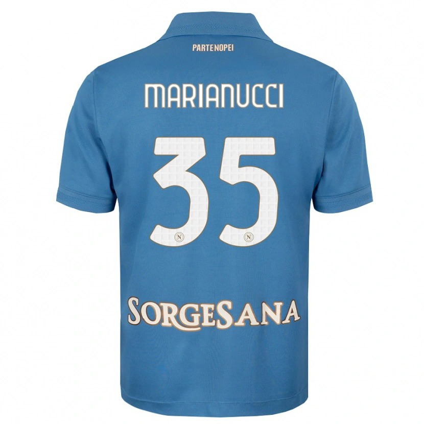 Danxen Dames Luca Marianucci #35 Haze Blauw Wit Thuisshirt Thuistenue 2026/27 T-Shirt België