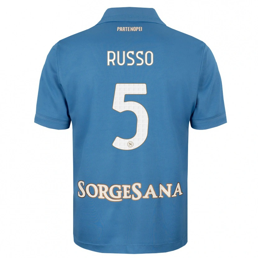 Danxen Dames Lorenzo Russo #5 Haze Blauw Wit Thuisshirt Thuistenue 2026/27 T-Shirt België