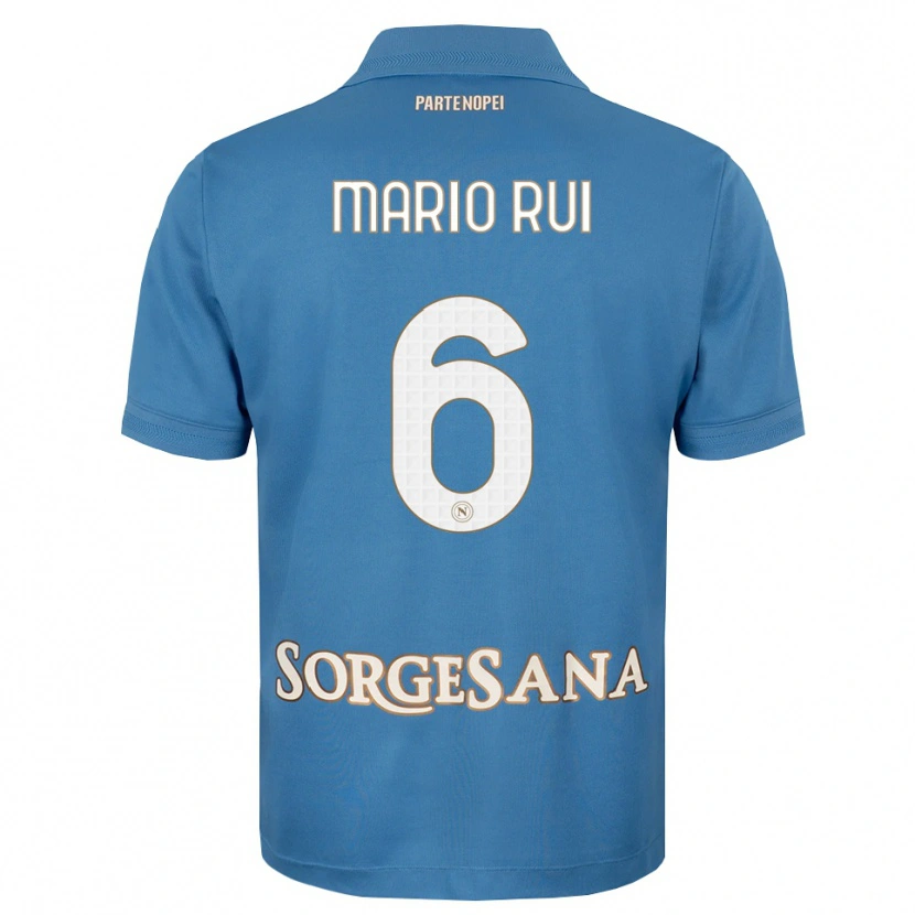 Danxen Dames Mario Rui #6 Haze Blauw Wit Thuisshirt Thuistenue 2026/27 T-Shirt België