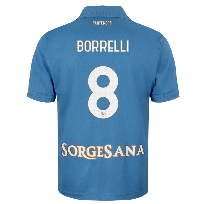 Danxen Dames Ciro Borrelli #8 Haze Blauw Wit Thuisshirt Thuistenue 2026/27 T-Shirt België