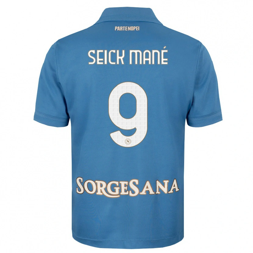Danxen Dames Mohamed Seick Mané #9 Haze Blauw Wit Thuisshirt Thuistenue 2026/27 T-Shirt België