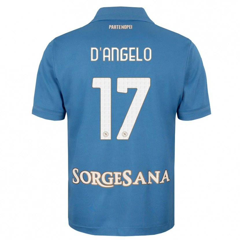 Danxen Dames Giuseppe D'angelo #17 Haze Blauw Wit Thuisshirt Thuistenue 2026/27 T-Shirt België