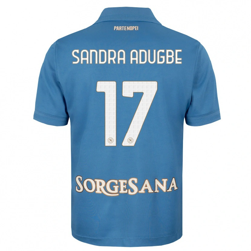 Danxen Dames Olamide Sandra Adugbe #17 Haze Blauw Wit Thuisshirt Thuistenue 2026/27 T-Shirt België
