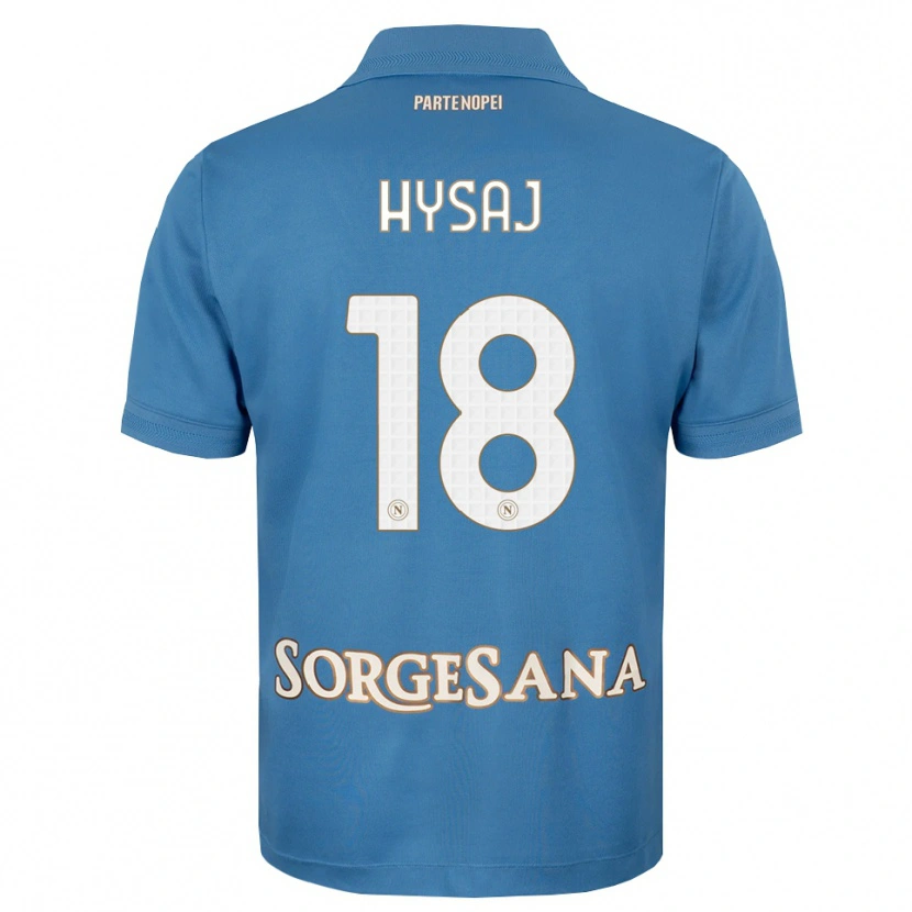 Danxen Dames Daniel Hysaj #18 Haze Blauw Wit Thuisshirt Thuistenue 2026/27 T-Shirt België