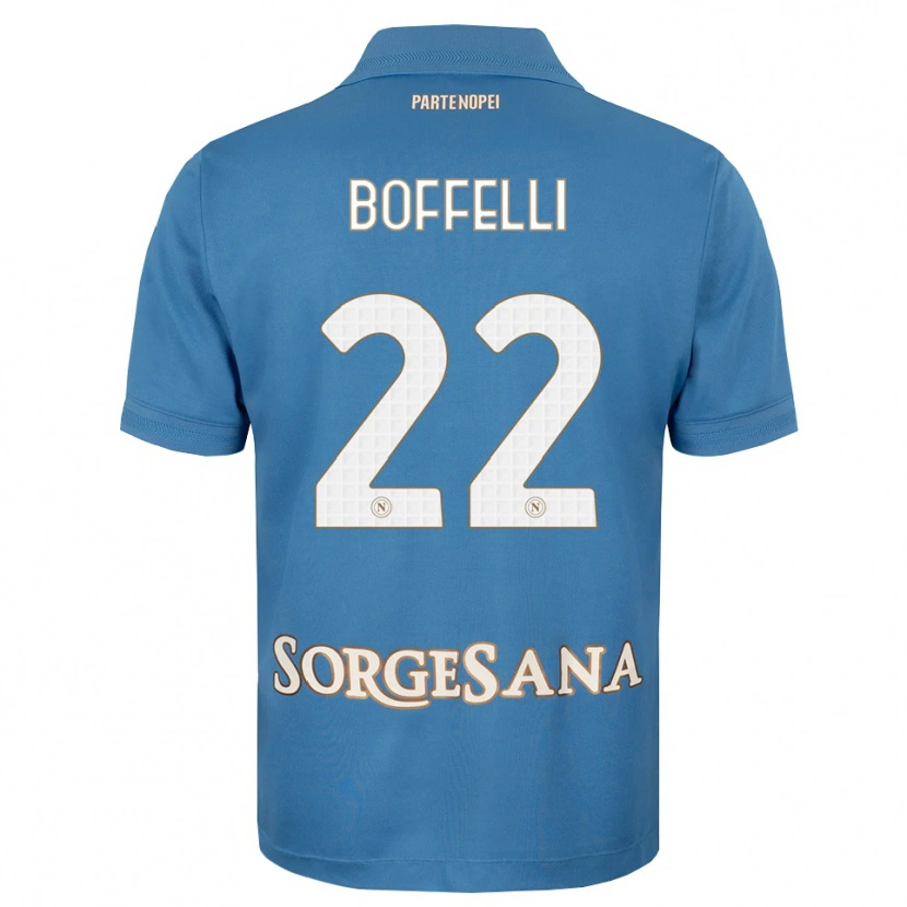 Danxen Dames Valerio Boffelli #22 Haze Blauw Wit Thuisshirt Thuistenue 2026/27 T-Shirt België