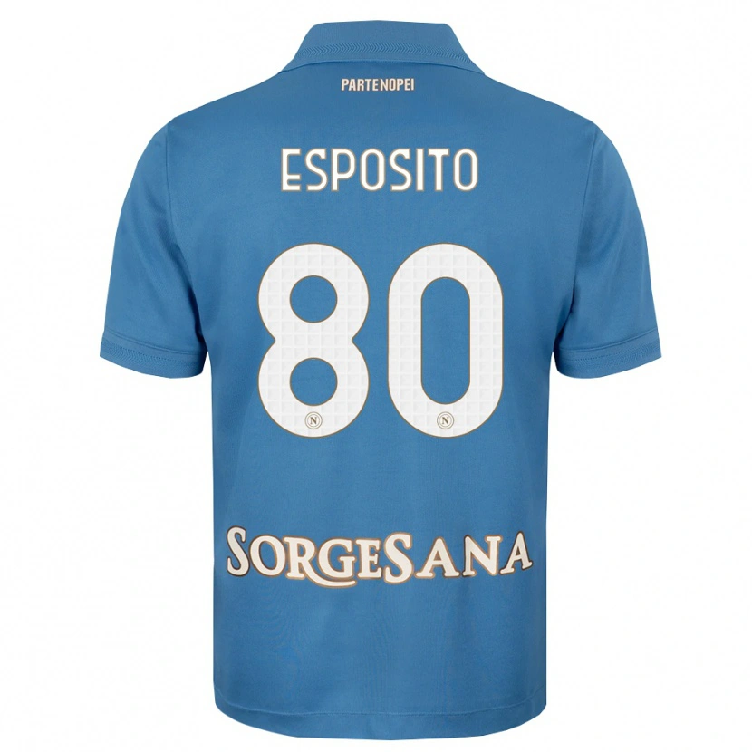 Danxen Dames Luigi Esposito #80 Haze Blauw Wit Thuisshirt Thuistenue 2026/27 T-Shirt België