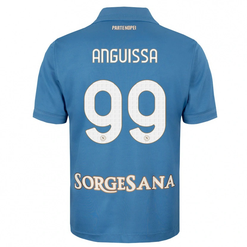 Danxen Dames Frank Anguissa #99 Haze Blauw Wit Thuisshirt Thuistenue 2026/27 T-Shirt België
