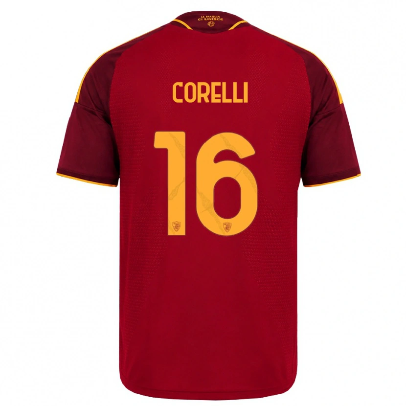 Danxen Dames Alice Corelli #16 Rood Gouden Geel Thuisshirt Thuistenue 2026/27 T-Shirt België