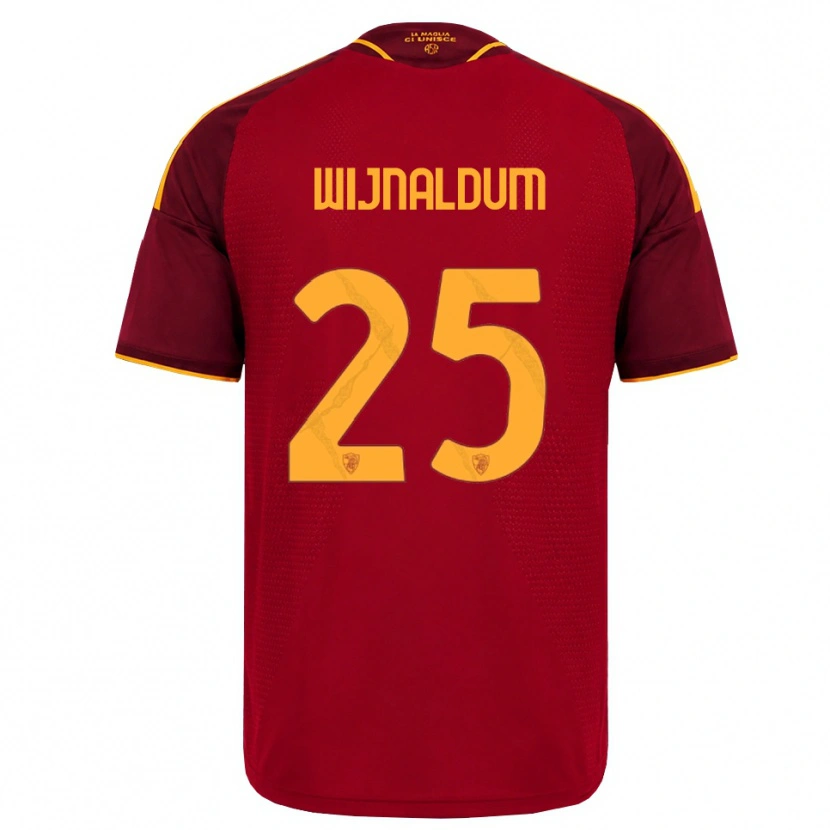 Danxen Dames Georginio Wijnaldum #25 Rood Gouden Geel Thuisshirt Thuistenue 2026/27 T-Shirt België