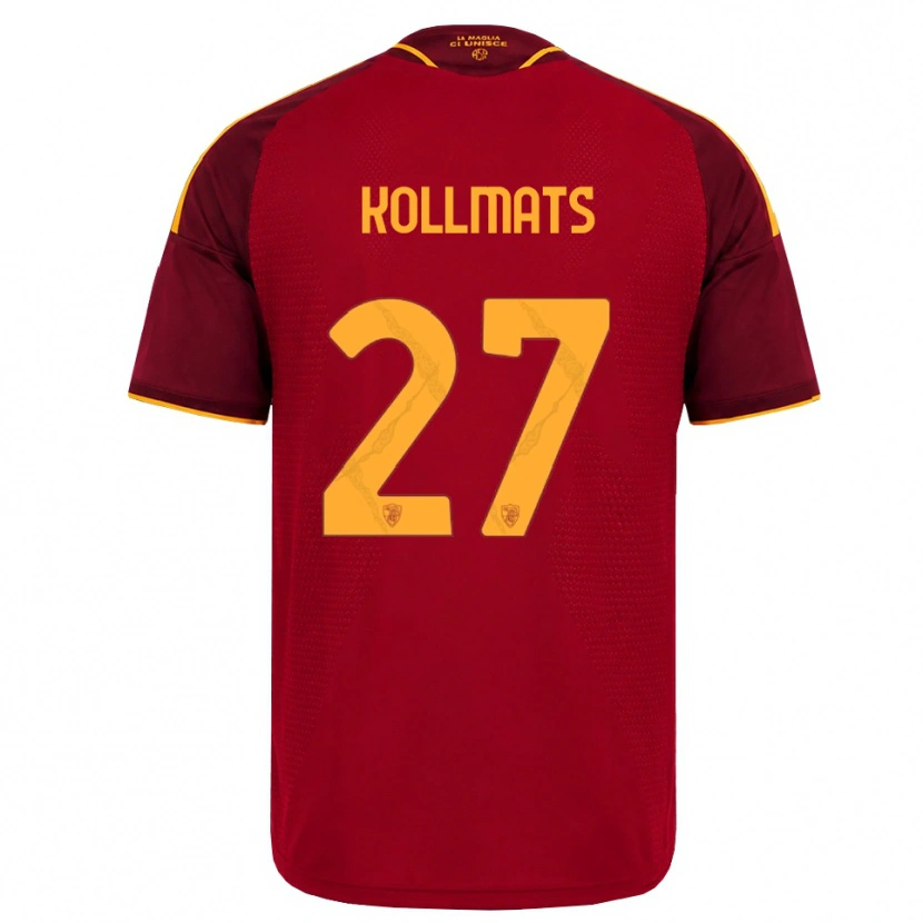 Danxen Dames Beata Kollmats #27 Rood Gouden Geel Thuisshirt Thuistenue 2026/27 T-Shirt België