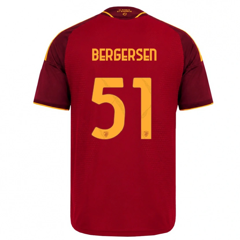 Danxen Dames Mina Bergersen #51 Rood Gouden Geel Thuisshirt Thuistenue 2026/27 T-Shirt België