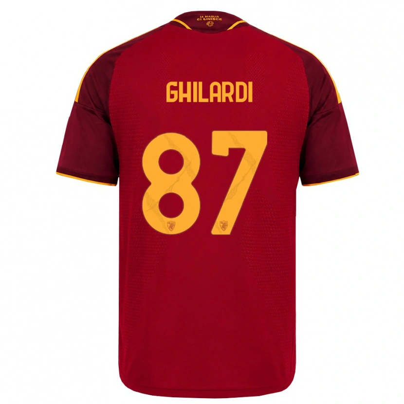 Danxen Dames Daniele Ghilardi #87 Rood Gouden Geel Thuisshirt Thuistenue 2026/27 T-Shirt België