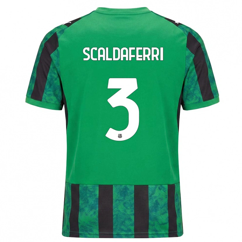 Danxen Dames Andrea Scaldaferri #3 Groen Zwart Wit Thuisshirt Thuistenue 2026/27 T-Shirt België